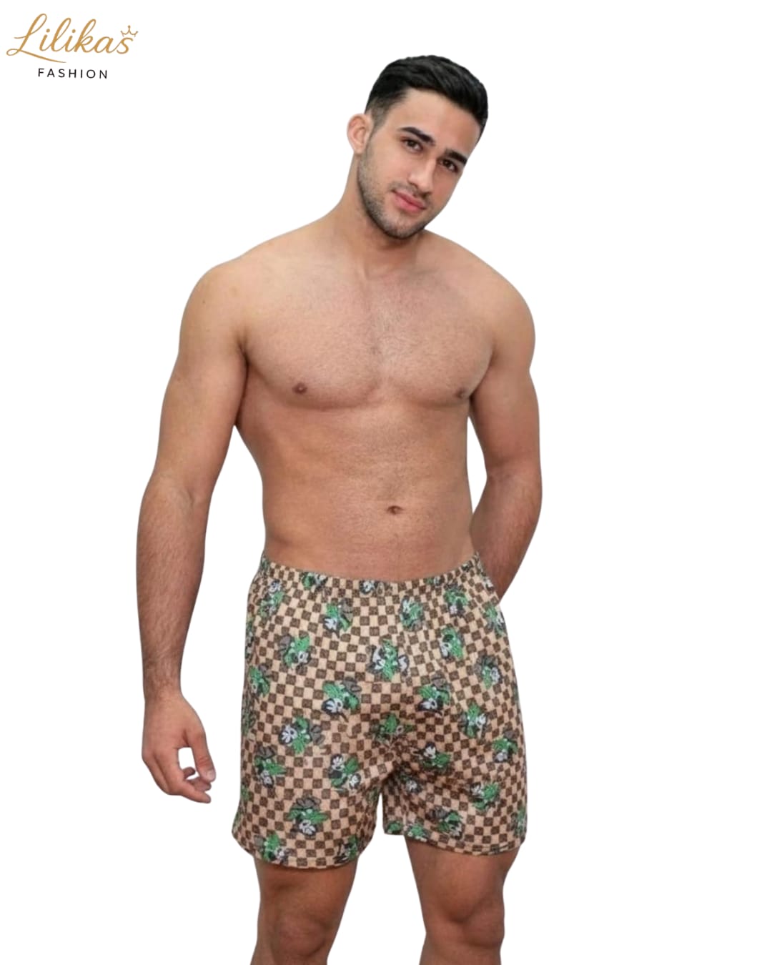 Samba-canção Camuflado — pijama masculino Lilikas Fashion — foto 1 (frente)