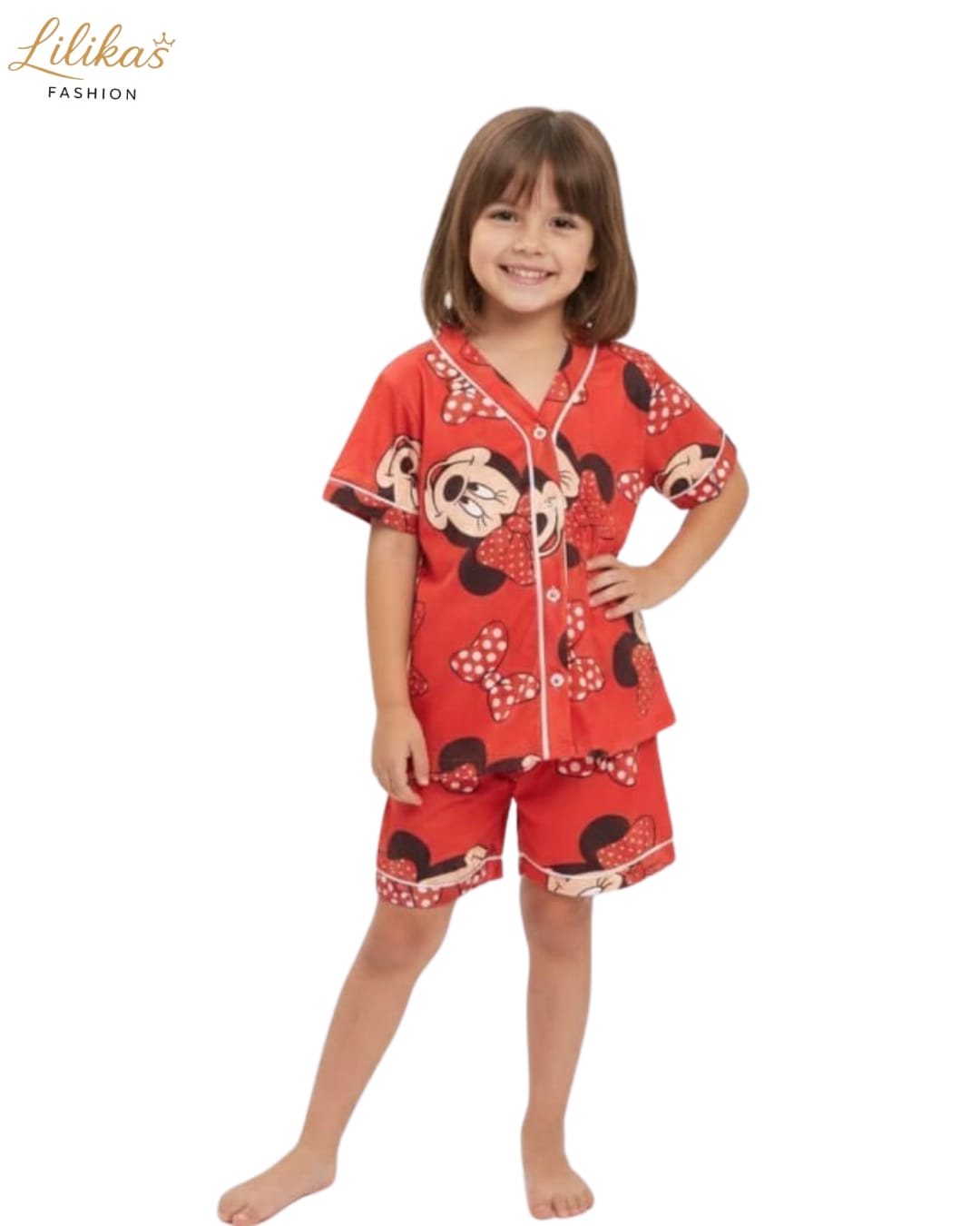 Pijama Infantil Coral — pijama infantil Lilikas Fashion — foto 1 (frente)